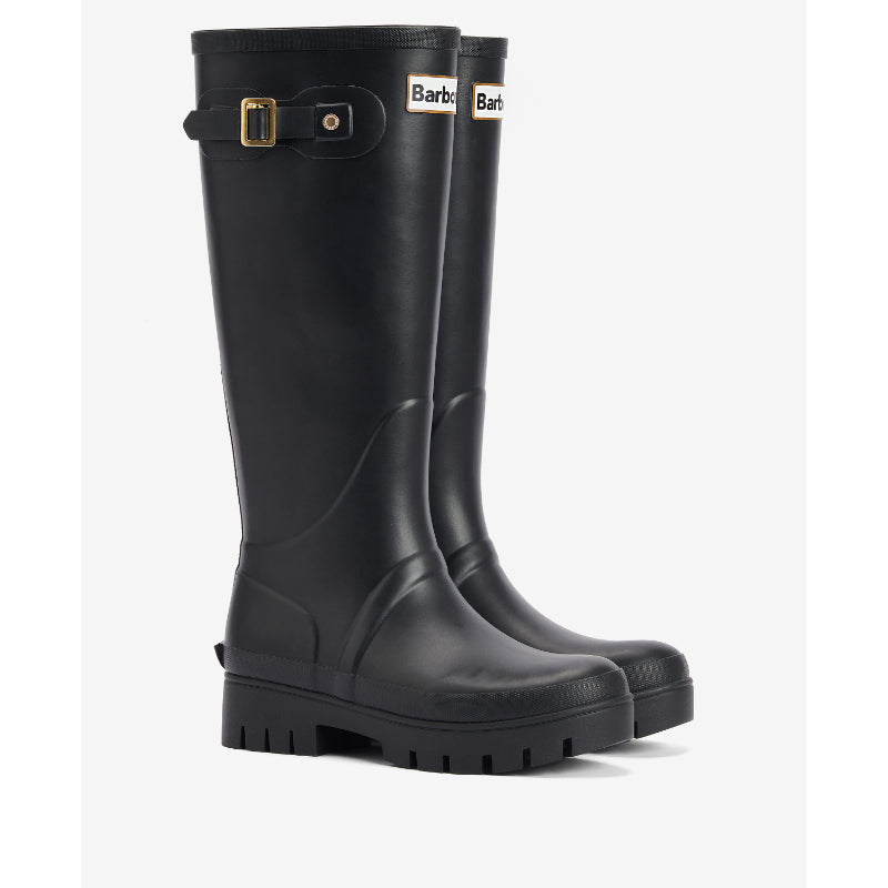 Barbour Snowdon Tall Ladies Wellington Boot - Black