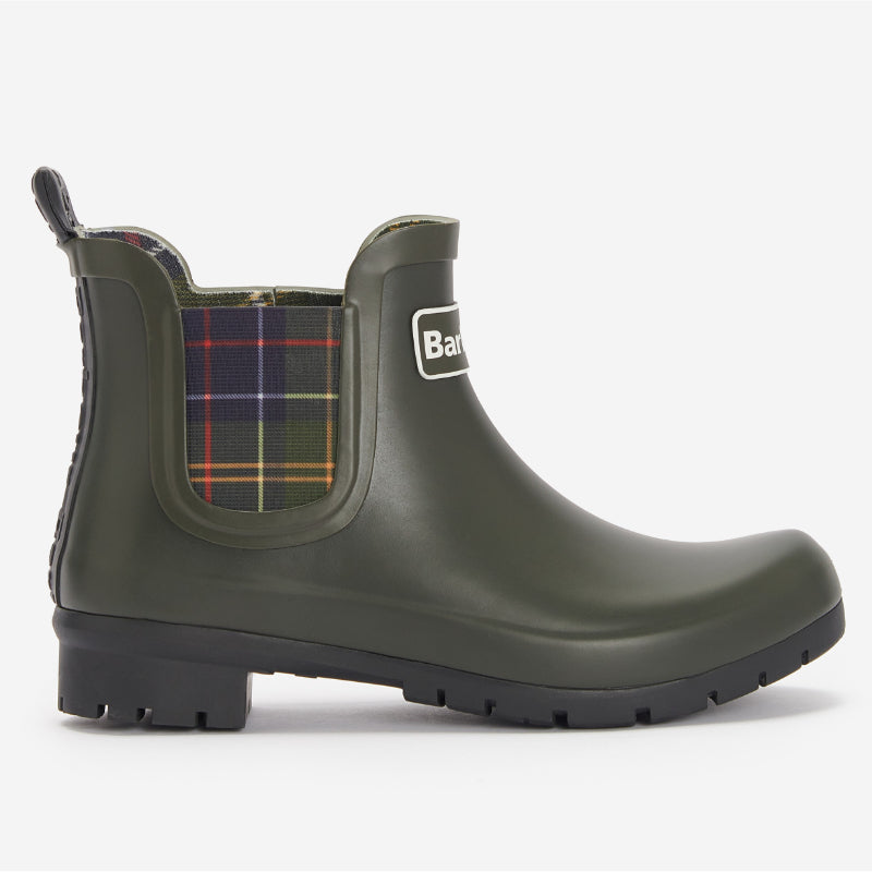 BARBOUR レディース レインブーツ KINGHAM ANKLE WELLINGTON Barbour Kingham Ladies Ankle Wellington Boot - Olive