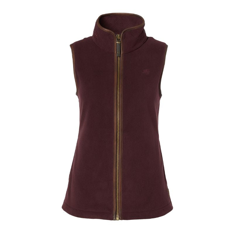 Holland Cooper Country Ladies Fleece Gilet - Mulberry