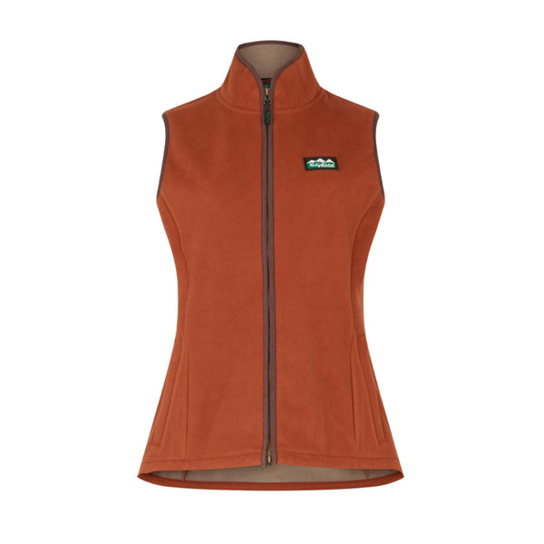 Ridgeline Kodiak Ladies Windproof Fleece Gilet - Russet – William