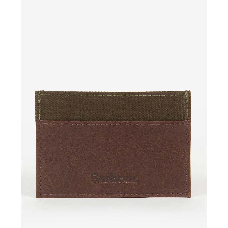 Barbour Padbury Mens Card Holder - Dark Brown