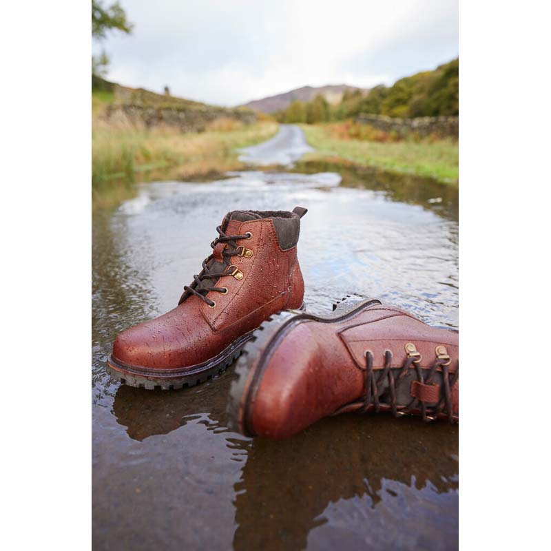 Barbour Storr Waterproof Mens Derby Boots - Conker