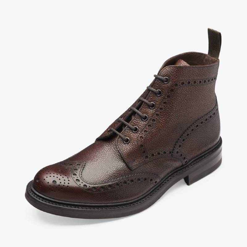 Loake Bedale Leather Mens Boot - Oxblood Grain