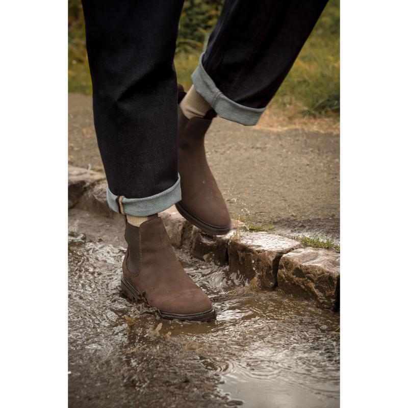 Loake Ducksworth Mens Waterproof Chelsea Boot Brown Oiled Nubuck William Powell