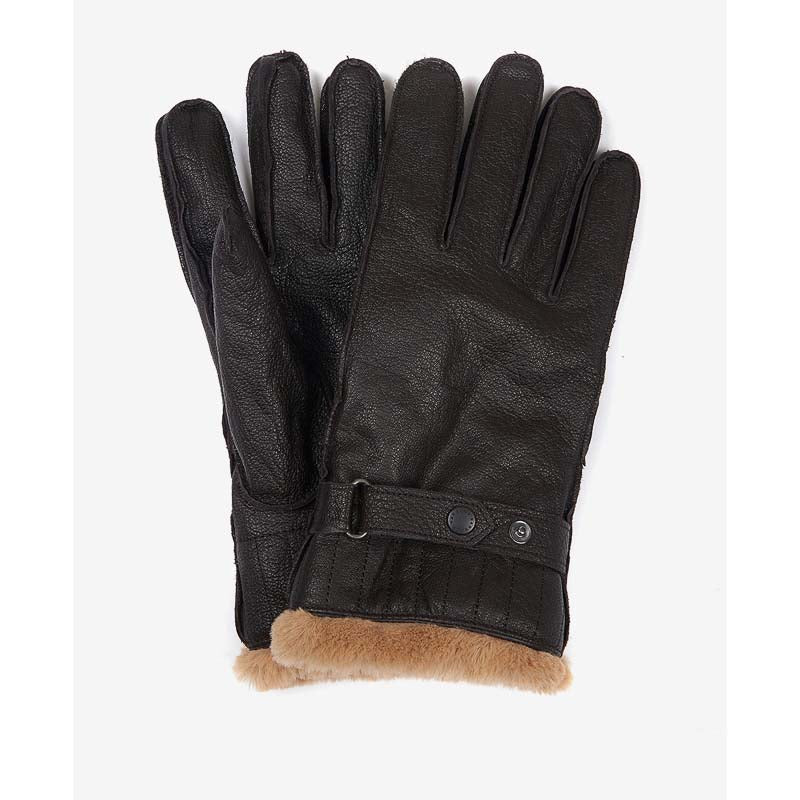 Barbour Leather Utility Mens Gloves - Brown