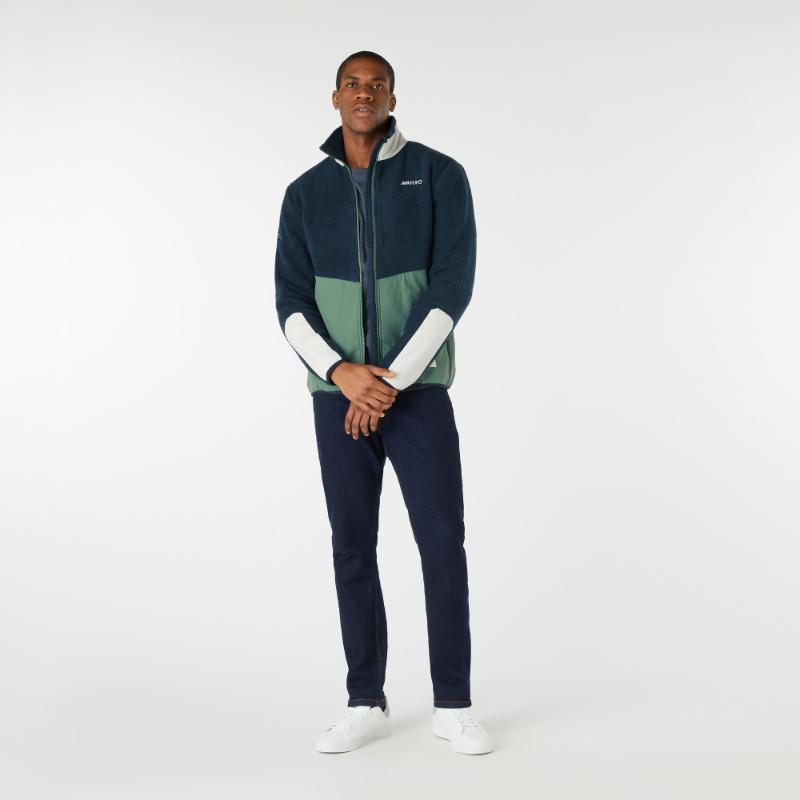 Musto 64 Pile Fleece Mens Jacket - Duck Green/Navy – William Powell