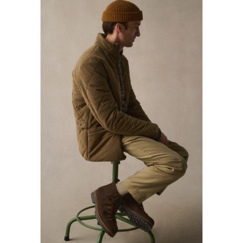 Barbour Cord Liddesdale Mens Quilted Jacket - Fossil – William Powell