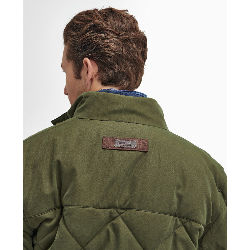 Barbour Elter Quilted Mens Jacket - Olive – William Powell