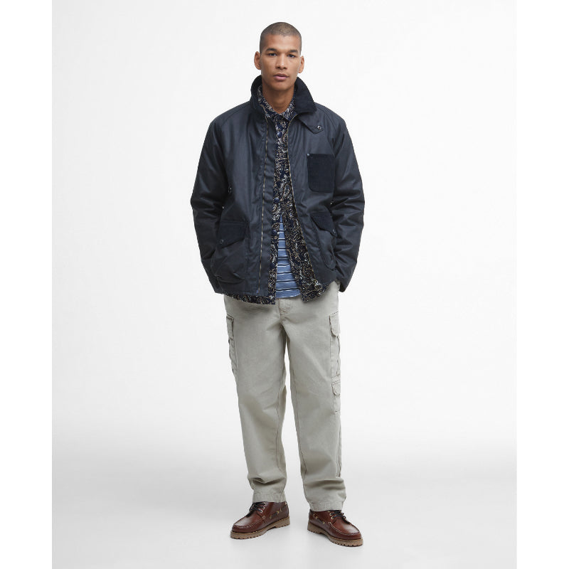 Barbour Shoreman Spey Mens Wax Jacket - Navy – William Powell