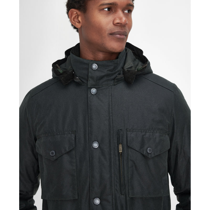 Barbour Winter Sapper Waxed Mens Jacket - Sage/Greenloch