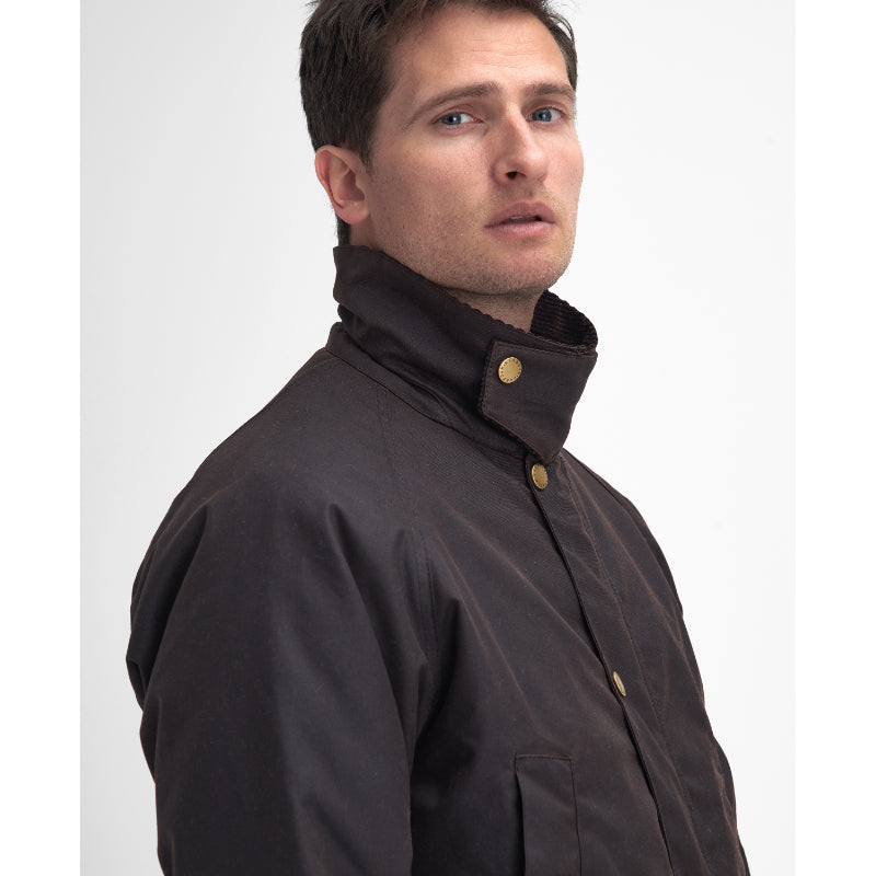 Barbour Stratford Tattersall Mens Wax Jacket - Rustic – William Powell