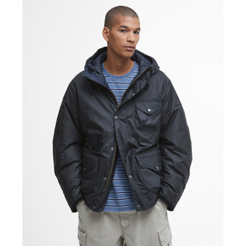 Barbour Weardale Worker Mens Wax Jacket - Navy – William Powell