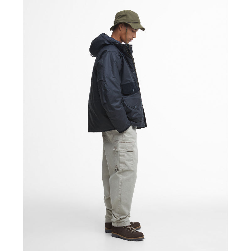 ジャケット・アウター Barbour Banaive Wax Jacket navy 34 MWX0017NY91_evergreenicons_fro
