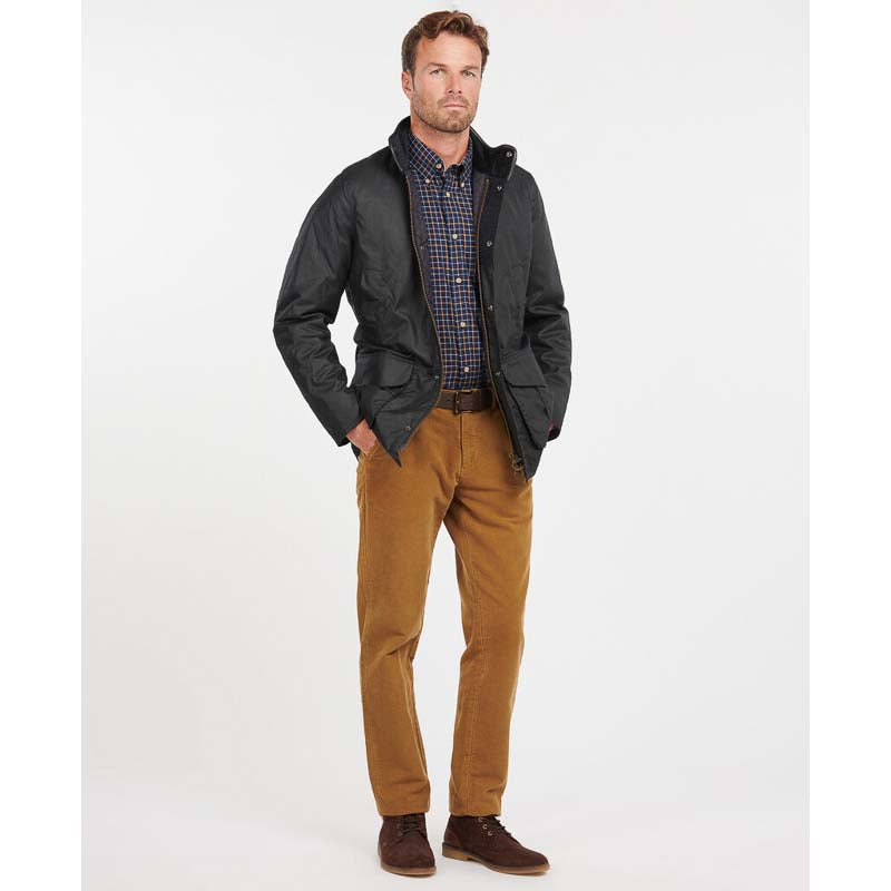 Barbour Hereford Mens Wax Jacket - Navy