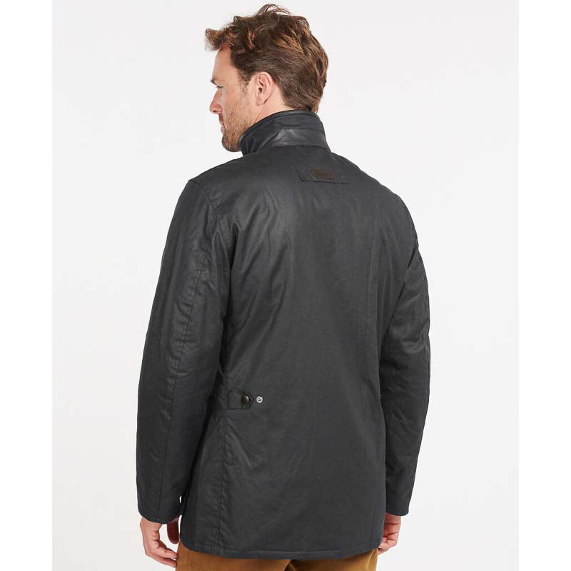 Barbour Hereford Mens Wax Jacket - Navy