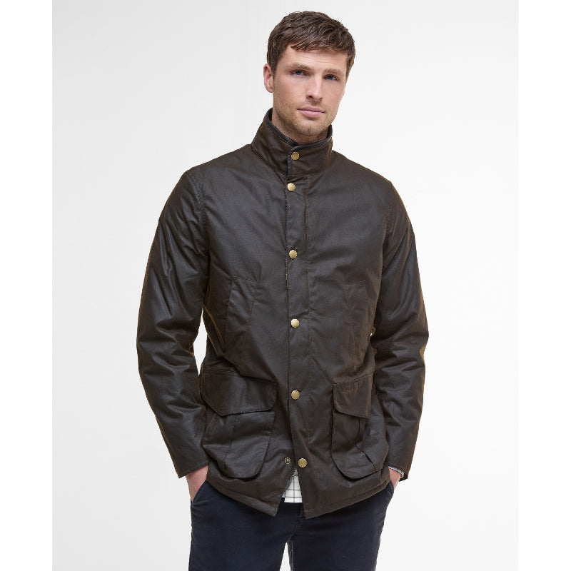 Barbour Hereford Mens Wax Jacket - Olive – William Powell