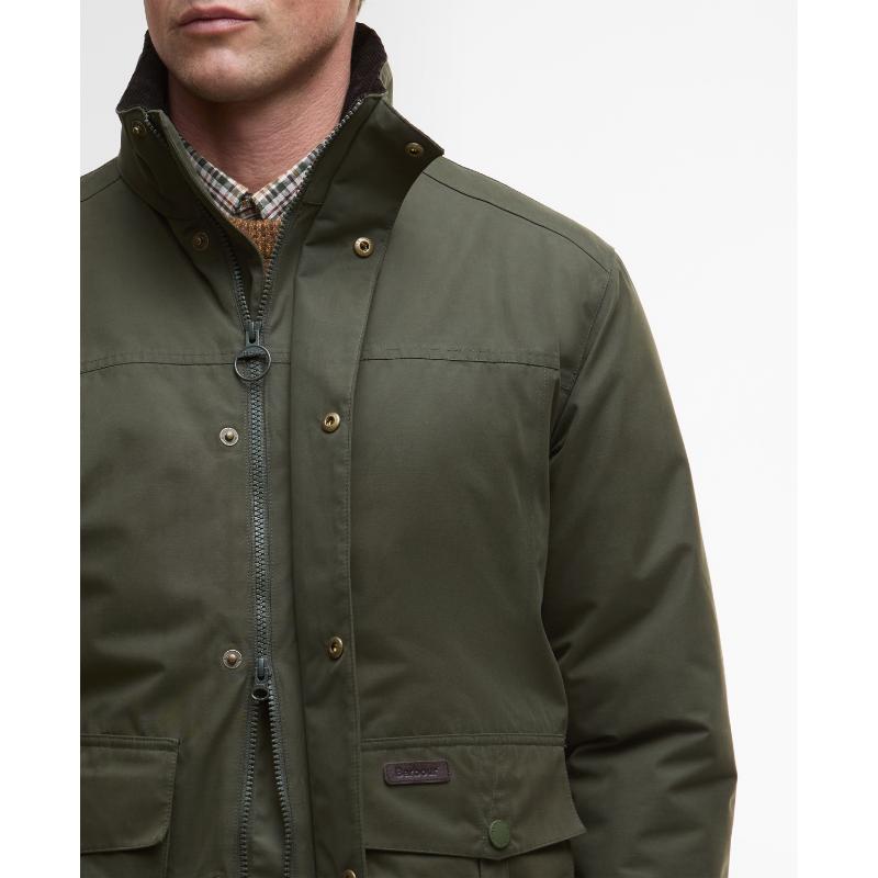 Barbour Sander Mens Waterproof Jacket - Olive – William Powell