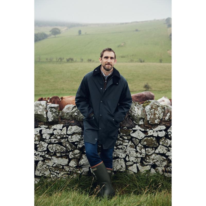 美品　Barbour エドワード ウール チャコール L No.134 Barbour Country Mens Wax Mac Jacket - Navy – William Powell