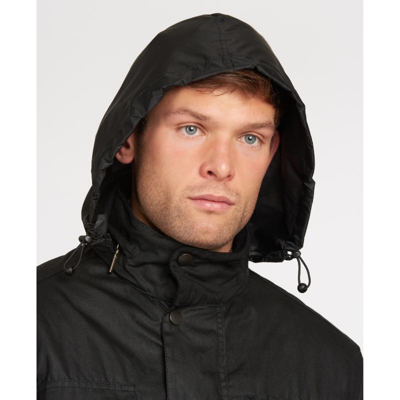 Barbour Sapper Mens Waxed Jacket - Black – William Powell