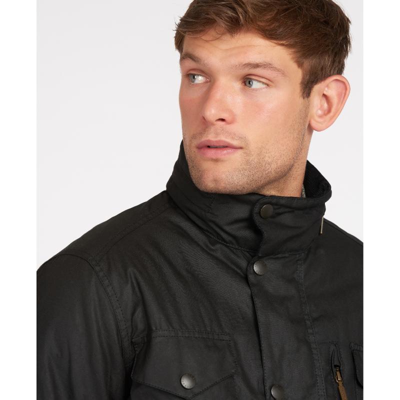 Barbour Sapper Mens Waxed Jacket - Black – William Powell