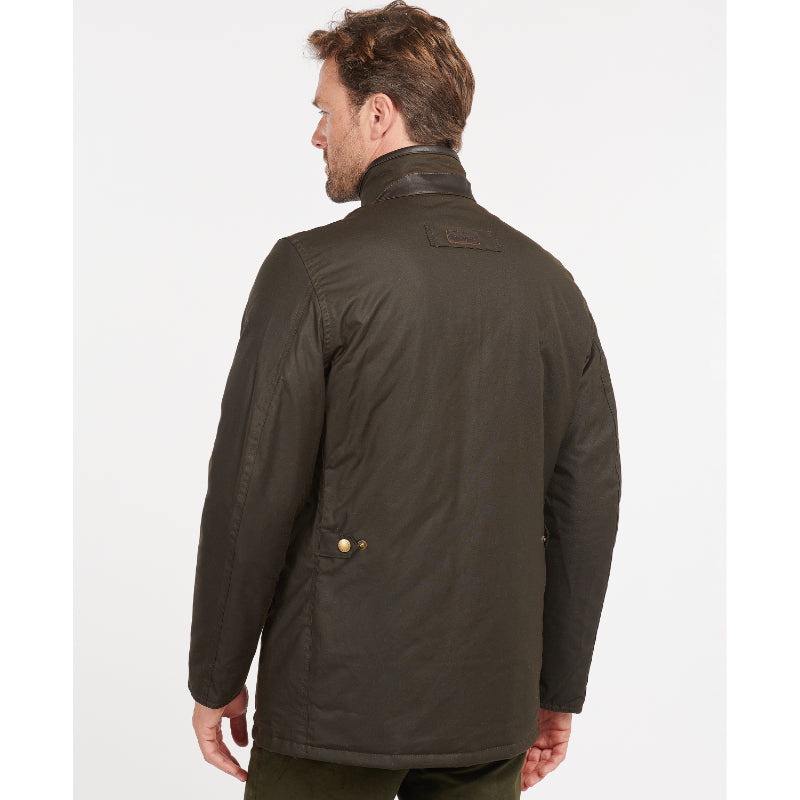 Barbour Prestbury Mens Wax Jacket - Olive – William Powell