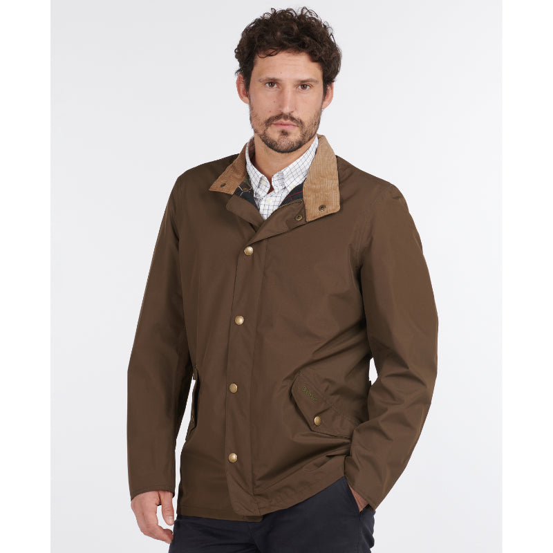 Barbour Spoonbill Waterproof Mens Jacket - Dark Olive – William Powell