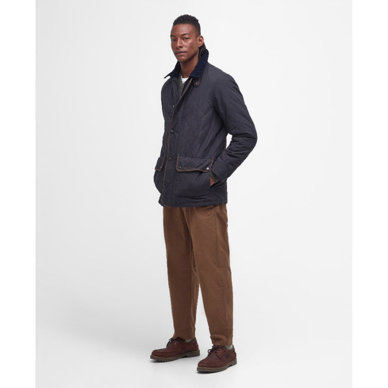 Barbour Burton Mens Quilted Waterproof Jacket - Navy – William Powell