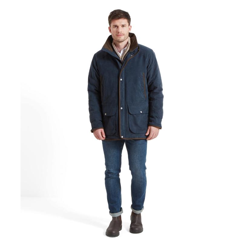 Schoffel Oundle Mens Country Waterproof Coat - Navy – William Powell