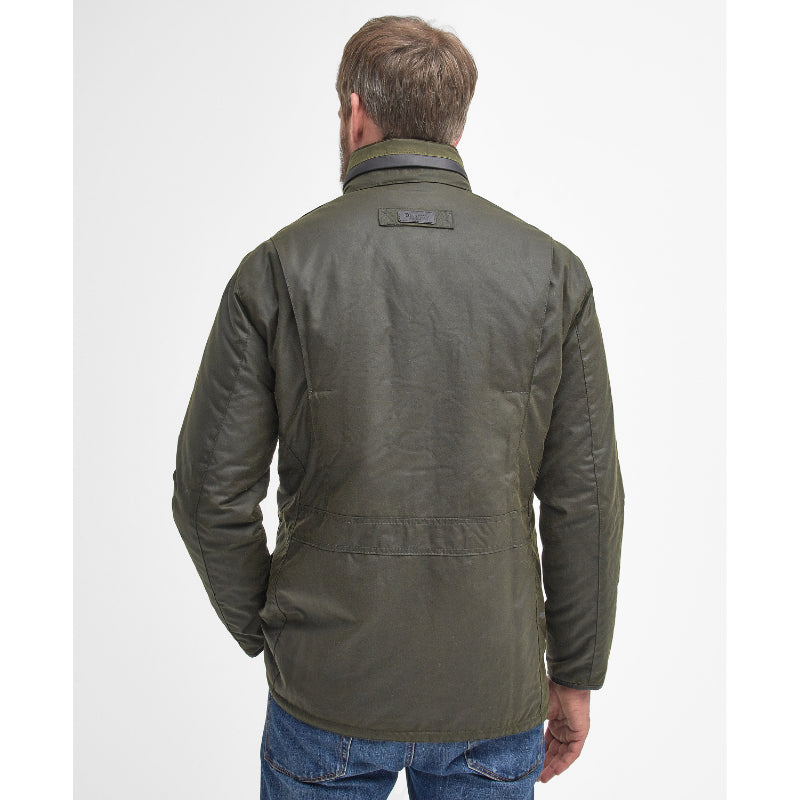 Barbour Malcolm Mens Wax Jacket - Archive Olive – William Powell