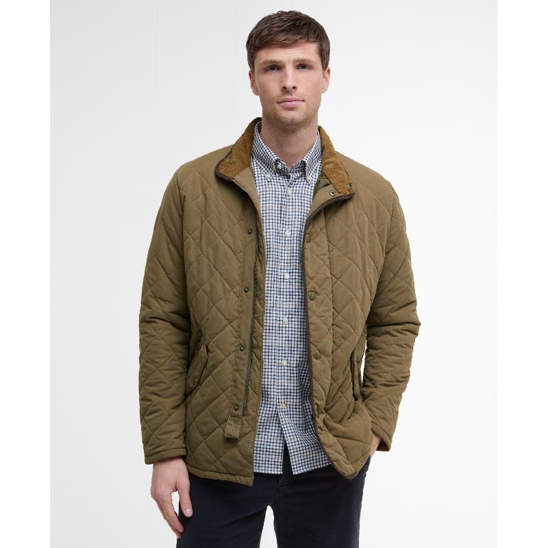 Barbour Shoveler Mens Waterproof Quilted Jacket - Clay – William
