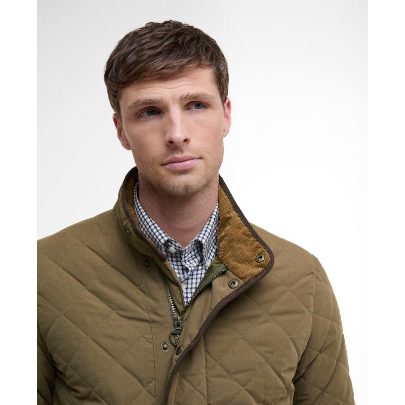 Barbour Shoveler Mens Waterproof Quilted Jacket - Clay – William