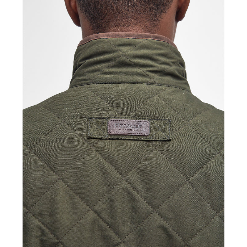Barbour Shoveler Mens Waterproof Quilted Jacket - Dark Olive