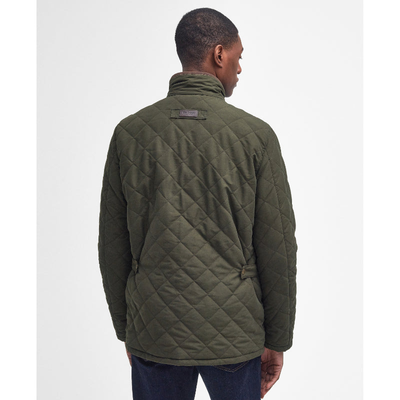 Barbour Shoveler Mens Waterproof Quilted Jacket - Dark Olive