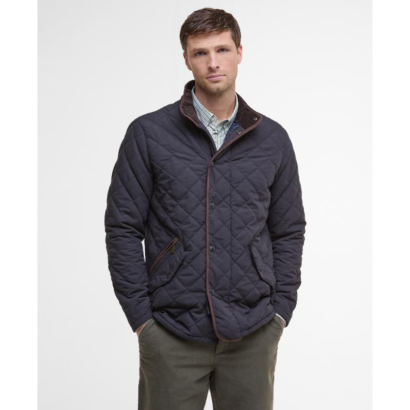 Barbour Shoveler Mens Waterproof Quilted Jacket - Navy – William