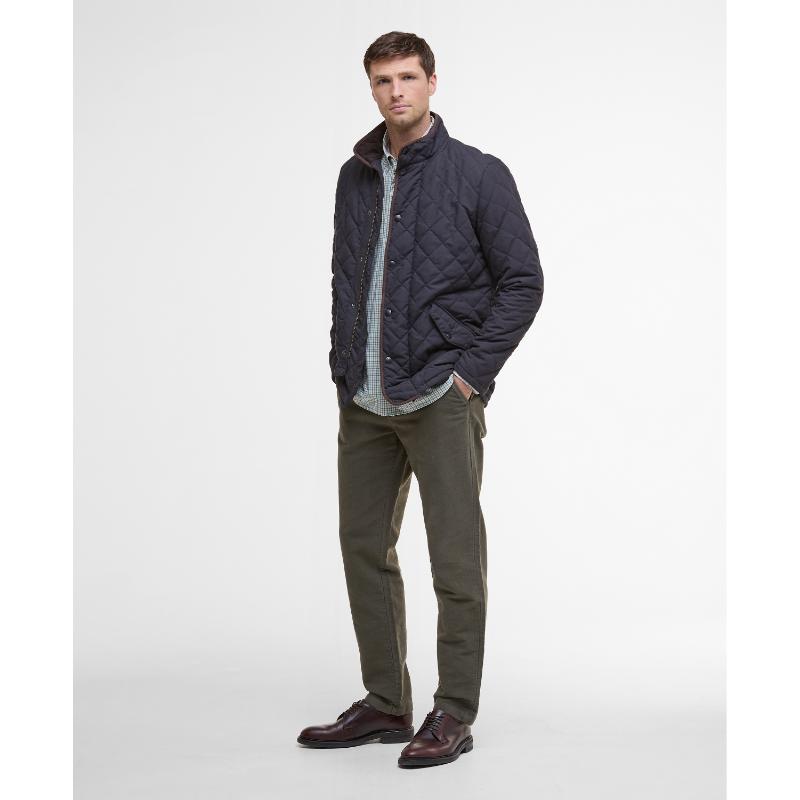Barbour Shoveler Mens Waterproof Quilted Jacket - Navy – William