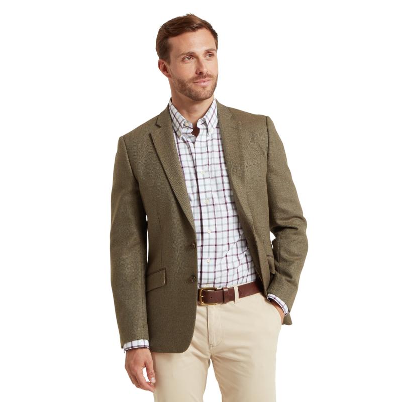 Schoffel St Andrews Tweed Mens Sports Jacket - Loden Green
