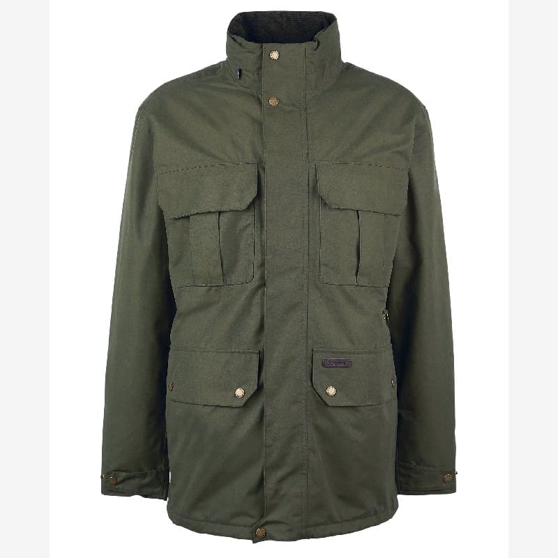 Barbour Malcolm Mens Waterproof Jacket Dark Olive – William Powell