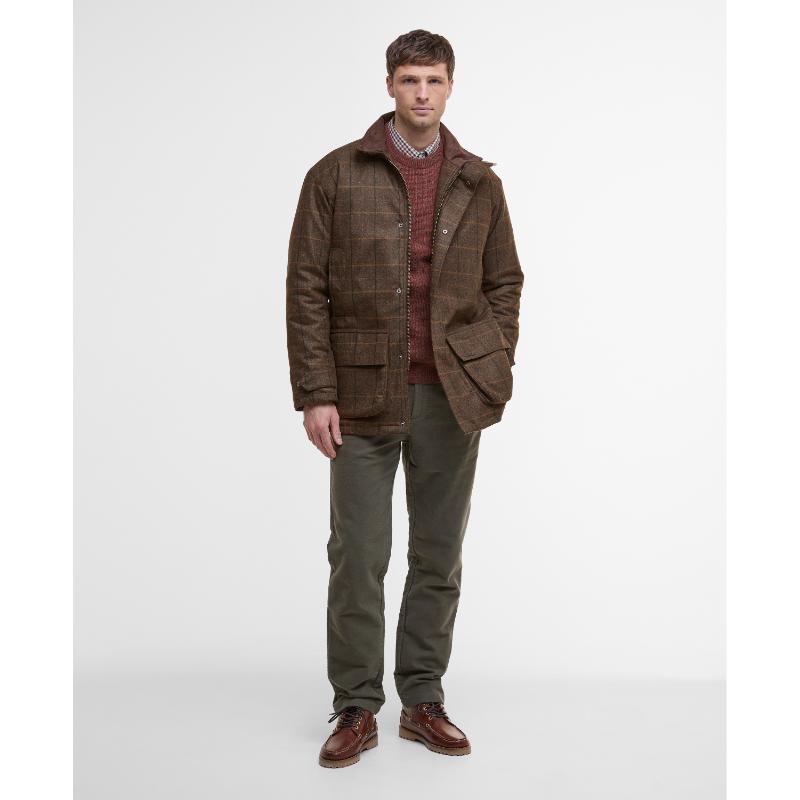 Barbour Beaconsfield Tweed Mens Jacket - Burnhill Brown Check