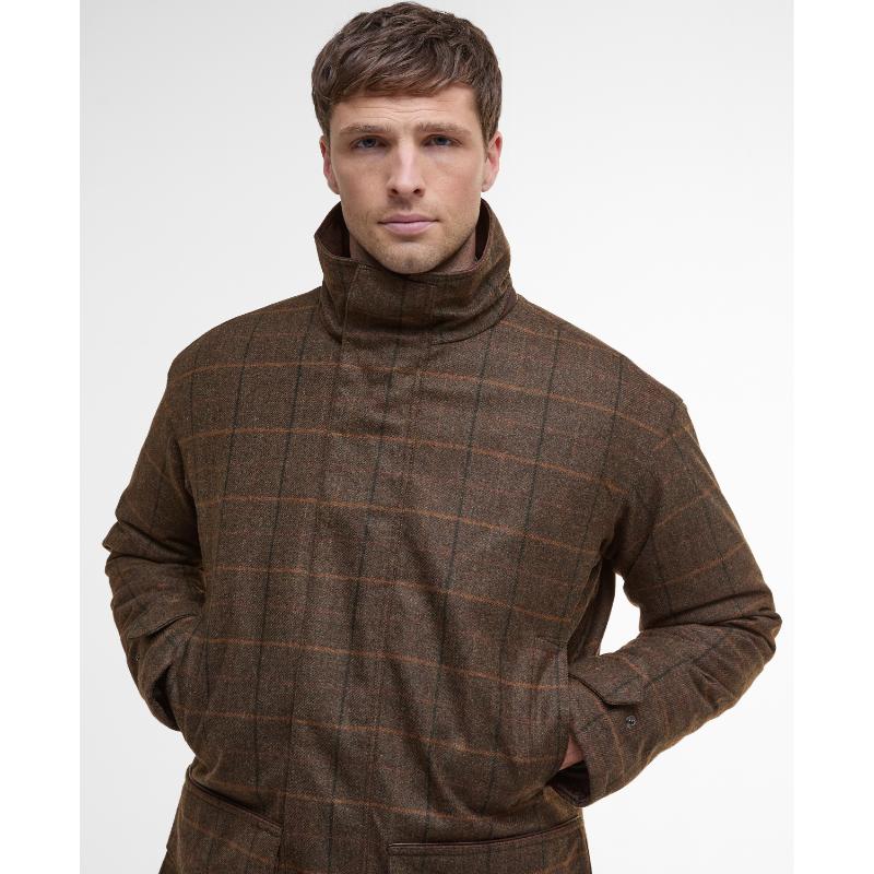 Barbour Beaconsfield Tweed Mens Jacket - Burnhill Brown Check