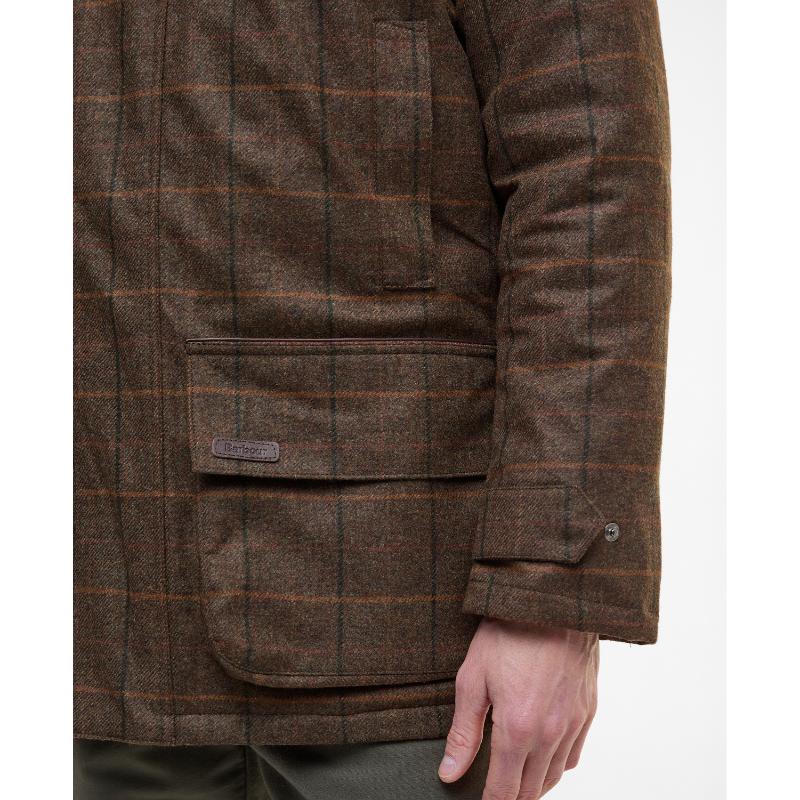 Barbour Beaconsfield Tweed Mens Jacket - Burnhill Brown Check