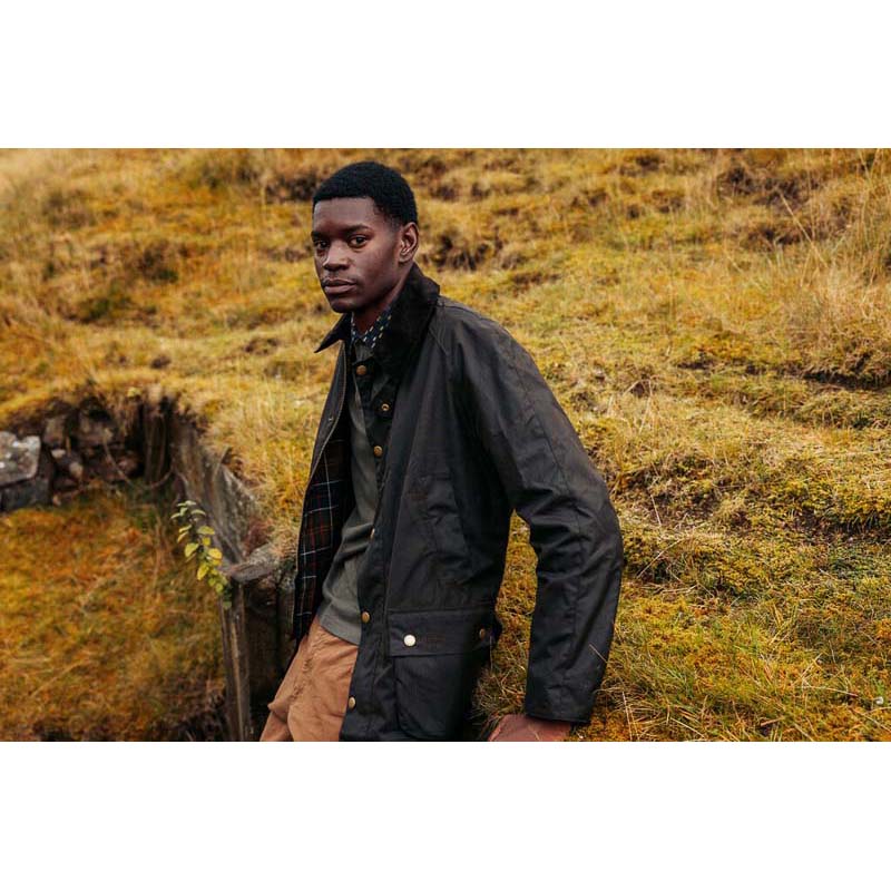 Barbour Ashby Mens Waxed Jacket Olive – William Powell