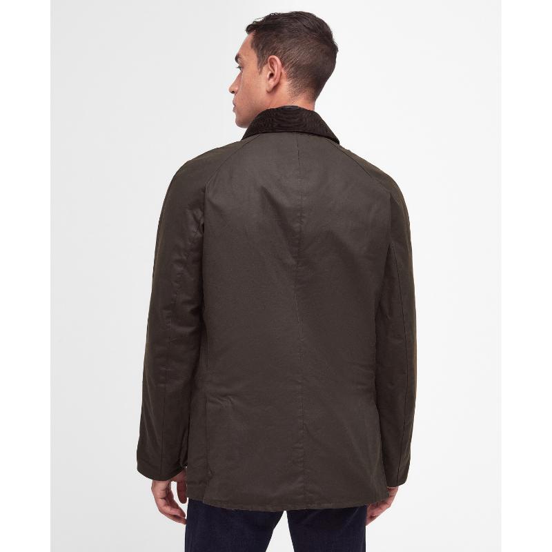 Barbour Ashby Mens Waxed Jacket - Olive – William Powell Barbour Ashby Mens Waxed Jacket - Olive – William Powell