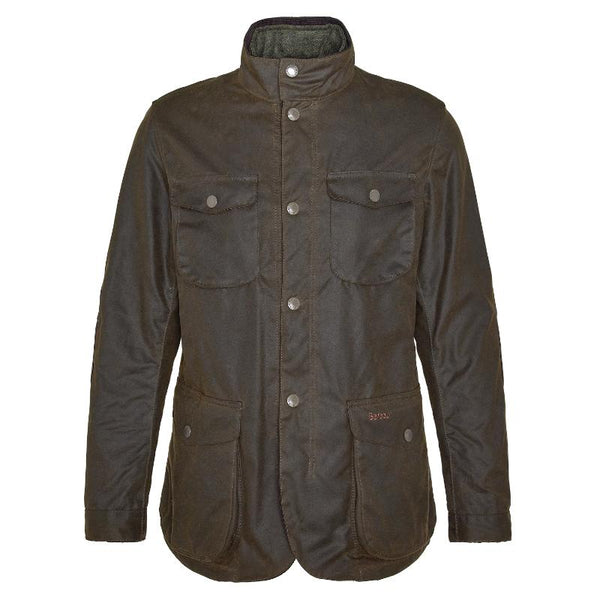Barbour Ogston Mens Wax Jacket Olive – William Powell