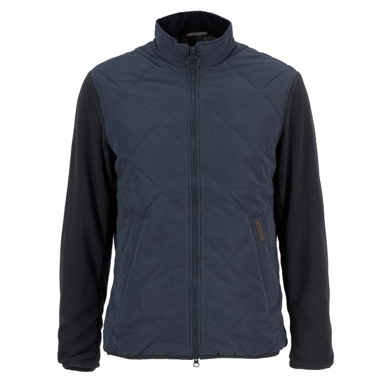 Barbour Hybrid Mens Fleece Jacket - Navy – William Powell