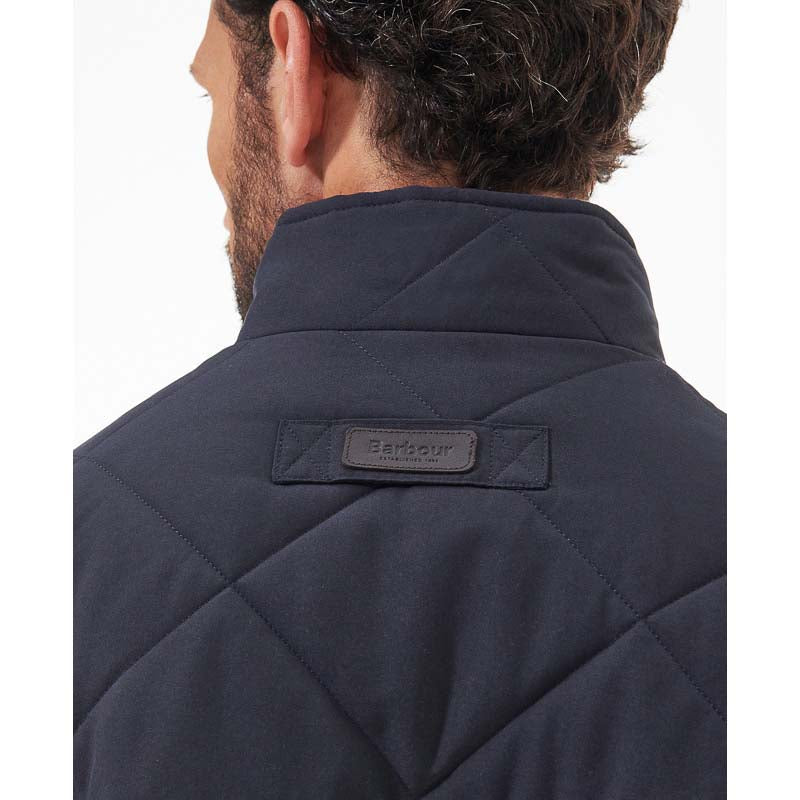 Barbour Hybrid Mens Fleece Jacket - Navy