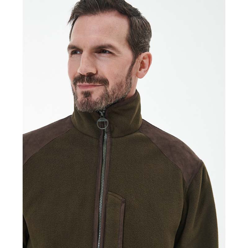 Barbour Active Mens Fleece Jacket - Olive