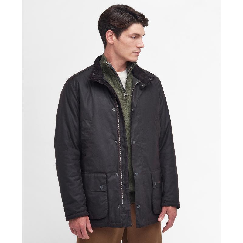 Barbour Bedale Mens Wax Mac Jacket - Rustic – William Powell