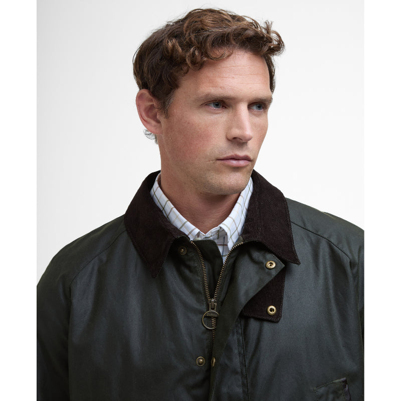 Barbour Halton Mens Wax Jacket - Fern – William Powell