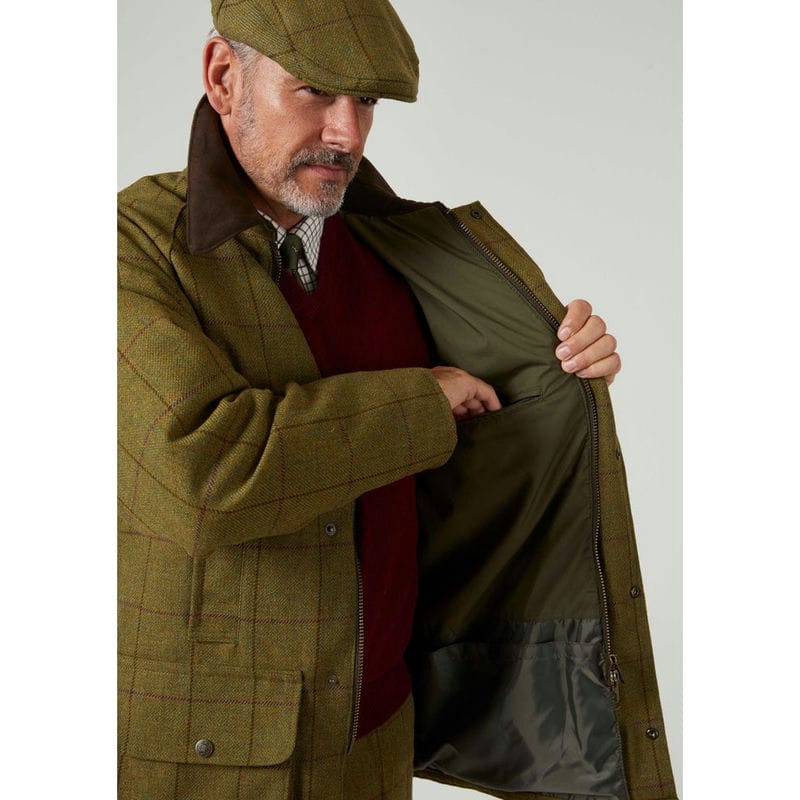 Alan Paine Rutland Tweed Shooting Coat - Lichen