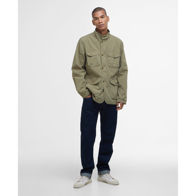 Barbour Ogston Mens Casual Jacket - Bleached Olive – William Powell
